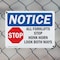 Signmission All Forklifts Stop Honk Horn, 10 in W x Rectangle, Plastic OS-2PACK-NS-P-710-L-10117 - alternate 2